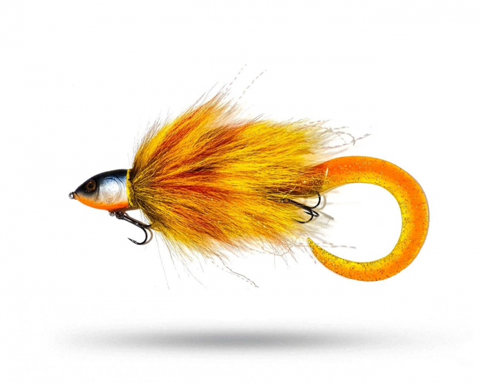 L.Corr Lures Disco Roach XLarge - Yellow Orange i gruppen Fiskedrag / Spinnfluga hos Örebro Fiske & Outdoor AB (Disco Perch XL - YO)